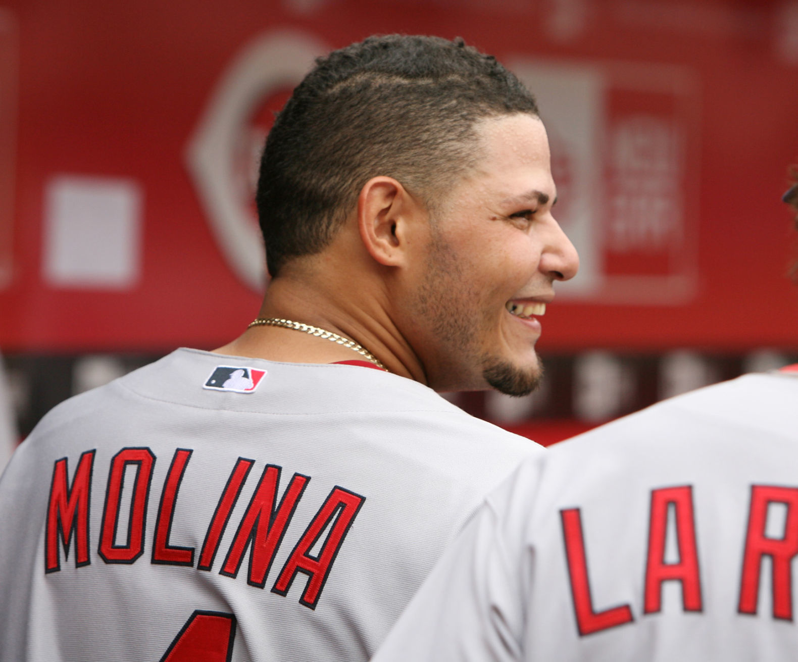 A grin from Yadier Molina